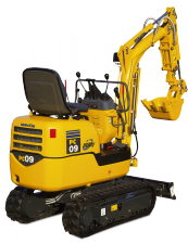 Mini-graafmachines Komatsu PC09-1 STD