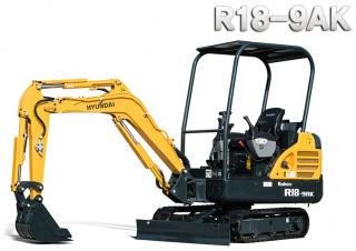 Mini-graafmachines Hyundai R18-9AK