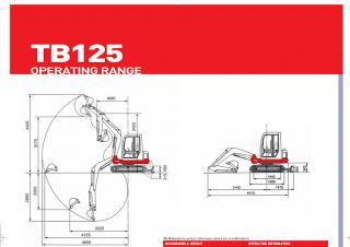 Mini-graafmachines Takeuchi TB 125