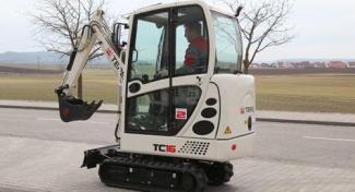 Mini-graafmachines Terex TC 16 Twindrive