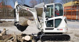 Mini-graafmachines Terex TC 25