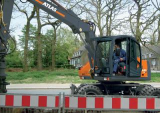 Mobiele graafmachines Atlas 140 W