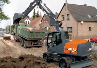 Mobiele graafmachines Atlas 150 W
