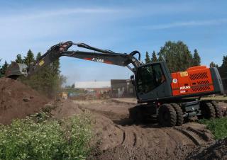 Mobiele graafmachines Atlas 220 W