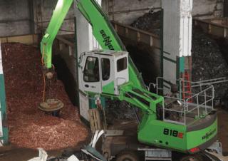 Graafmachines in overslaguitvoering Sennebogen 818M E