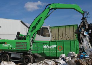 Graafmachines in overslaguitvoering Sennebogen 818M E