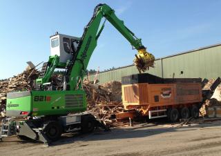 Graafmachines in overslaguitvoering Sennebogen 821M E 