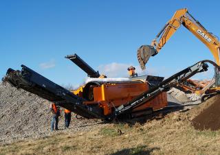 Mobiele zeefinstallaties met trommel Rockster RTT517