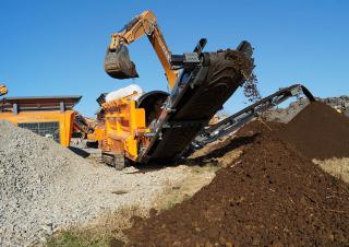 Mobiele zeefinstallaties met trommel Rockster RTT517