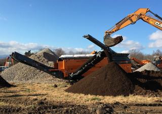 Mobiele zeefinstallaties met trommel Rockster RTT517