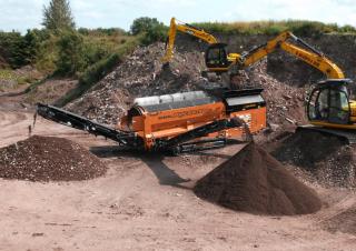 Mobiele zeefinstallaties met trommel Rockster RTT517
