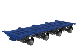 Opleggers Modulaire oplegger zware vrachten Goldhofer THP/DC
