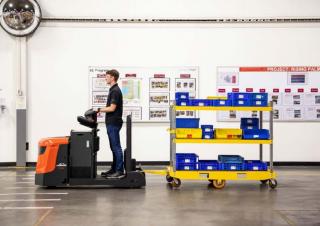 Palletwagens Pallet Trucks Staande Bestuurder Platform Linde ETR50/75