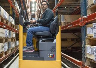 Palletwagens Pallettrucks Zittende Bestuurder Caterpillar NPS20N2