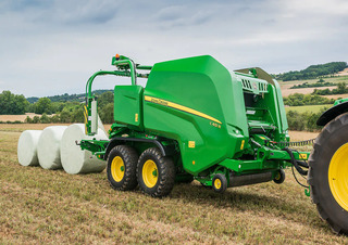Ronde-balenpersen John Deere C451R Kombi