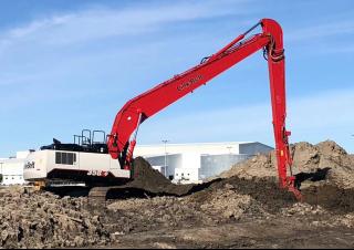 Rupsgraafmachines Link-Belt 350 X4 Long Front