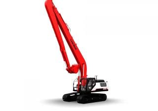 Rupsgraafmachines Link-Belt 350 X4 Long Front