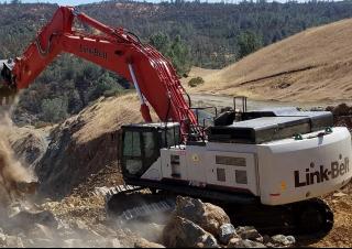 Rupsgraafmachines Link-Belt 750 X4