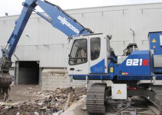 Graafmachines in overslaguitvoering Sennebogen 821R E