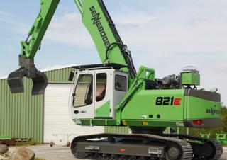Graafmachines in overslaguitvoering Sennebogen 821R E