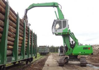 Graafmachines in overslaguitvoering Sennebogen 821R E