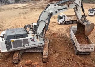 Rupsgraafmachines Liebherr 984