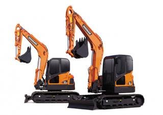 Rupsgraafmachines Doosan DX 80 R
