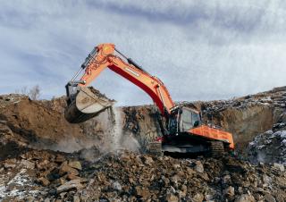 Rupsgraafmachines Doosan DX490LC-7