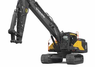 Rupsgraafmachines Volvo EC380ENL Straight boom