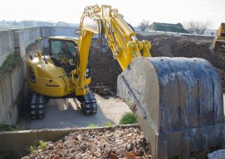 Rupsgraafmachines Komatsu PC88MR-10