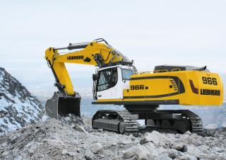 Rupsgraafmachines Liebherr R 966 Litronic 