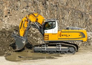 Rupsgraafmachines Liebherr R 970 SME Litronic 