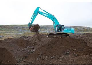 Rupsgraafmachines Kobelco SK 350 LC 10
