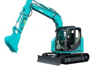 Rupsgraafmachines Kobelco SK 75 SR 3
