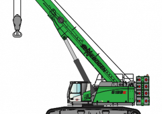 Rupskranen - Telescooparm Sennebogen 6113E