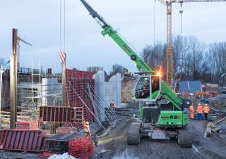 Rupskranen - Telescooparm Sennebogen 613E