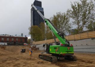 Rupskranen - Telescooparm Sennebogen 633E