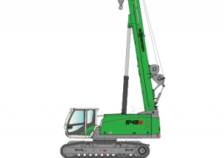 Rupskranen - Telescooparm Sennebogen 643E
