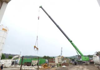 Rupskranen - Telescooparm Sennebogen 653E