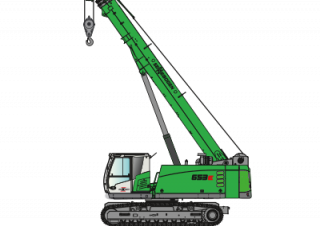 Rupskranen - Telescooparm Sennebogen 653E