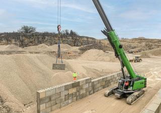 Rupskranen - Telescooparm Sennebogen 673E