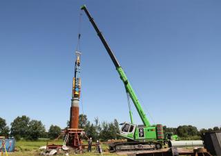 Rupskranen - Telescooparm Sennebogen 673E