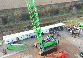 Rupskranen - Traliearm Sennebogen 6300E