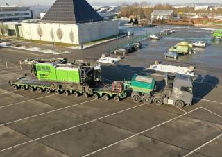 Rupskranen - Traliearm Sennebogen 6300E
