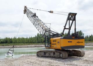 Rupskranen - Traliearm Sennebogen 640E