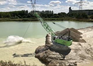 Rupskranen - Traliearm Sennebogen 640E