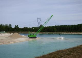 Rupskranen - Traliearm Sennebogen 655E