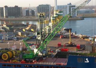 Rupskranen - Traliearm Sennebogen 7700G