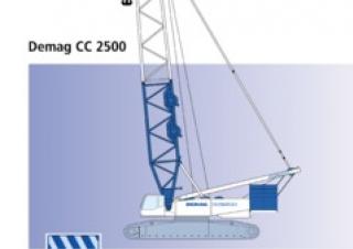 Rupskranen - Traliearm Terex-Demag CC 2500