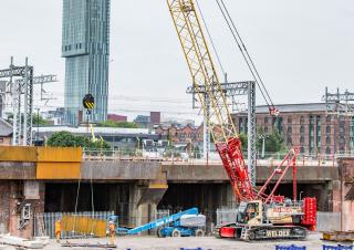 Rupskranen - Traliearm Liebherr LR 1110 